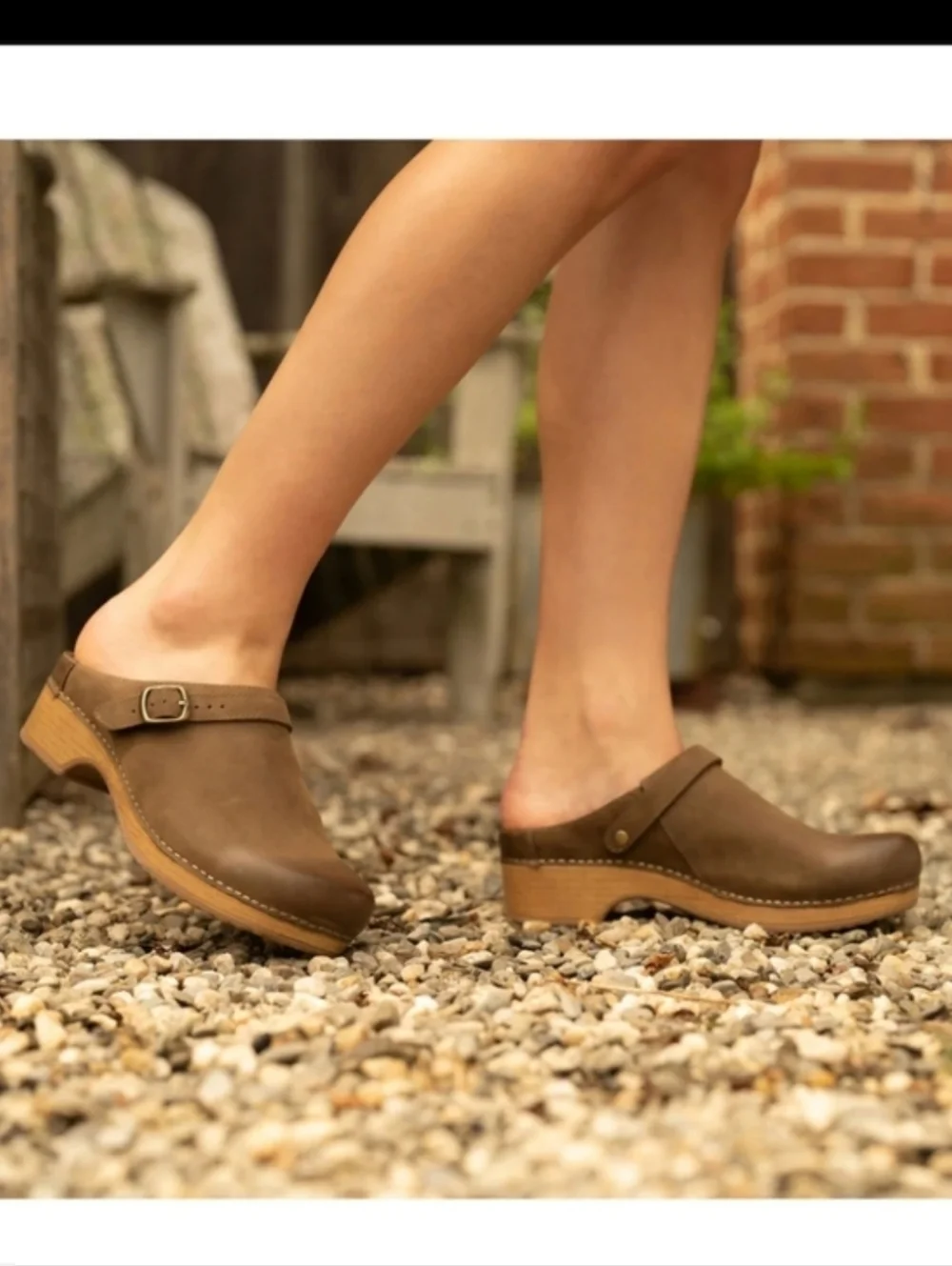 Dansko Women's Berry in Mushroom Burnished Nubuck Mule - Picture 2 of 13